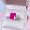 Gica Gema 925 Sterling Silber 12*14mm Zirkone Edelstein Geburtsstein Hochzeit Verlobungsring Feiner Schmuck
