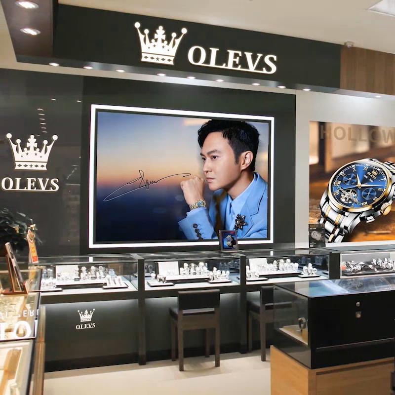 OLEVS Brand Watches Mechanical Watch Multi-function Large Dial Men's Watch Men's Watch