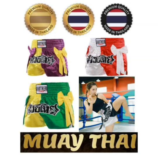 Muay Thai Kickboxing Boxing Shorts Ribbon MMA Mix Martial Art UFC Boxer Unisex Men Women Kid Pants Fighting Fitness Gym Training Sport Workout