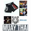 Weißer Tiger Muay Thai Kickboxen Boxen MMA UFC Freizeitshorts Fitness Sport Unisex Herren Damen Training Schnelltrocknend Elastisch Hoher Bund Training