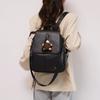 Zaino in PU Vintage da Donna per Pendolari Grande Capacità Zaino da Viaggio Borsa a Spalla Multifunzione