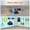 Wall-Mounted U-Shaped Garage Tool Storage Hooks
