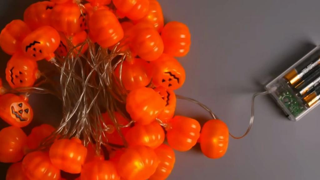 Halloween Pumpkin Lantern Decoration LED Lamp String Halloween Atmosphere Indoor Outdoor Garden Party Home Decoration Supplies