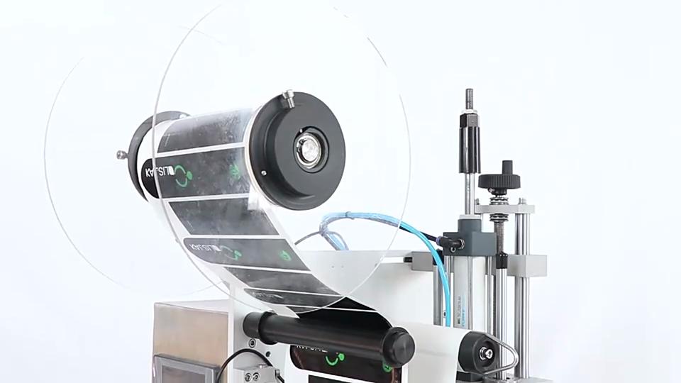ZONESUN ZS-TB100SW Semi Automatic Packing Laebls Machine Medicine Applicator Desktop Sticker Round Bottle Labeling Machine