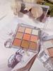 9 Color Matte Shimmer Eyeshadow Palette Butter Toast & Taro Earth Tones Buildable Pigment Long Lasting Makeup