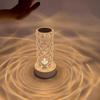 Moderne und elegante Kristallleuchte für Tisch und Schlafzimmer, mit Touch-Steuerung und verstellbarem Rosenlicht, inklusive Diamantprojektion