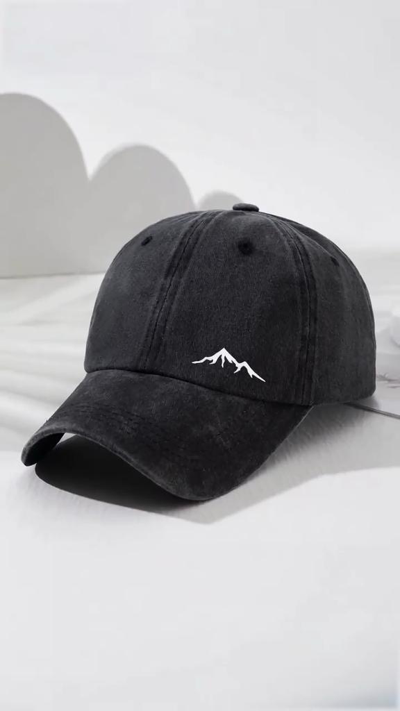 Cappello Fedora Unisex Stampa Montagna Visiera Regolabile Cappellino da Papà alla Moda Cappello da Esterno