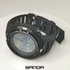 SANDA Ny elektronisk mätare Movement Modetrend Mäns mellanstadieelever tittar på The Night Light Waterproof Watch