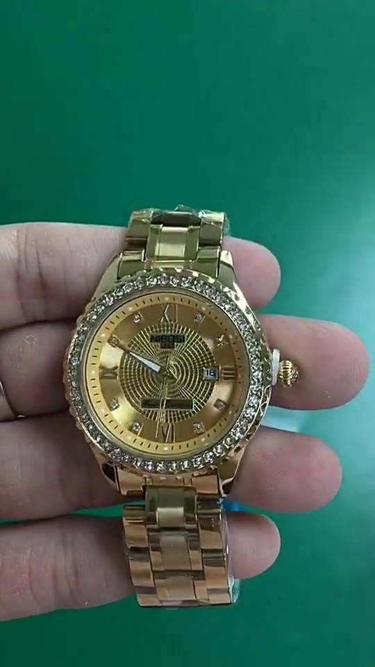 NIBOSI Horloge Casual Dames Stalen Band Koppel Waterdicht Lichtgevend Diamant Horloge