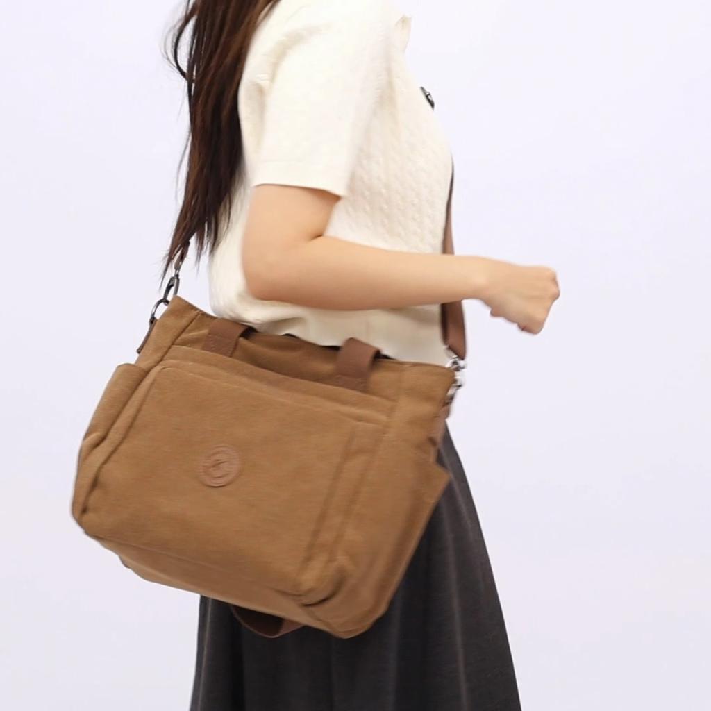 Women's Canvas Large Capacity Tote Bag Shoulder Bag