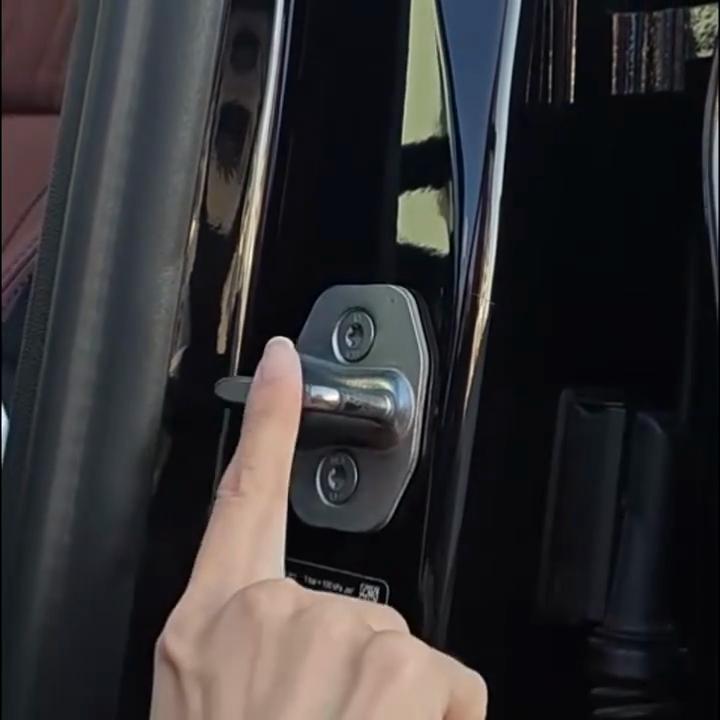 Upgrade Car Door Closing Shockproof Silicone Cushion Mute Shock Absorber Protective Covers Car Door Latch Accessories