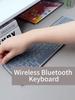 Drahtlose Tastatur Bluetooth 5.0 Tastatur 102 Tastenkappen USB C Wiederaufladbare Tastatur für Android Ios Windows