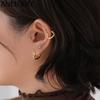 ANENJERY Einfache süße süße Herz-Schnalle-Creolen, modisch für Frauen, herzförmiger Kreis, Piercing-Ohrringe, Schmuck