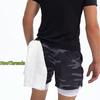 Men's Sports Shorts Anime Performance Shorts Printed Men GYM Casual Sport Compression Shorts Workout Running Mesh 2 In 1 Shorts