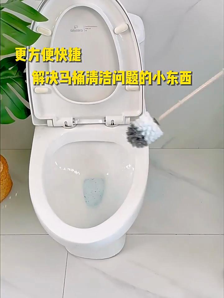 Disposable Toilet Brush for Household Use, No Dead Corners, Toilet Cleaning Brush, Wall Mounted Toilet, No Drilling Replacement Brush