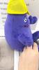 Peluche Grimace Shake Sombrero Amarillo Diseño de Animal de Dibujos Animados 18 cm de Altura Personalizable