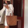 Yogodlns Borsa a mano in rattan intrecciata Borsa a tracolla da spiaggia da donna Totes Bolso sac Pacchetto da viaggio estivo