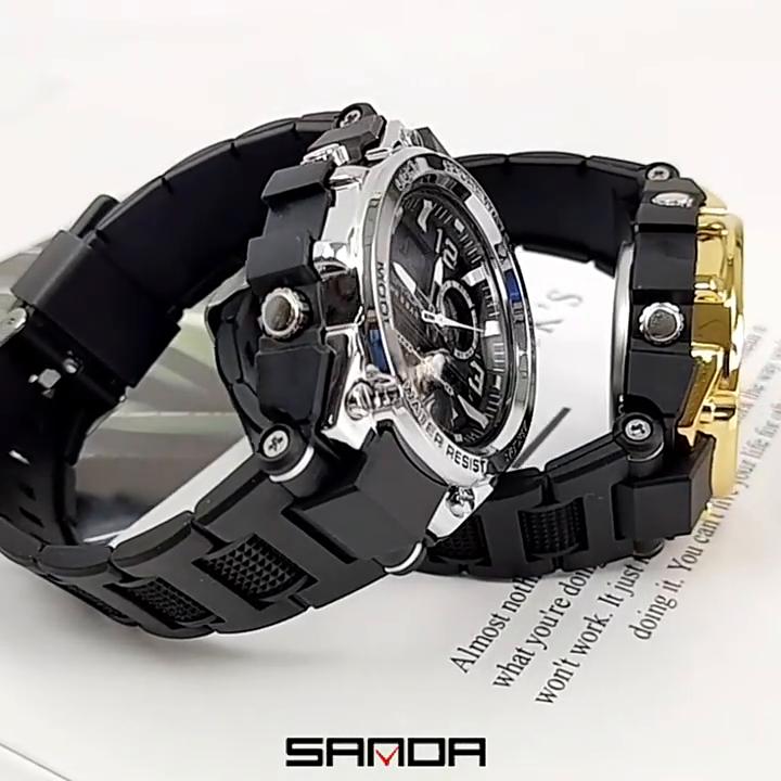 Nieuw product SANDA Cool Trend Special Forces horloge Waterdicht lichtgevend Magic Sports elektronisch herenhorloge