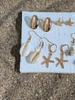 Juego de 10 pendientes colgantes de concha bohemia, estrella de mar, caracola, joyería para mujeres y niñas, bisutería de playa, estilo sencillo