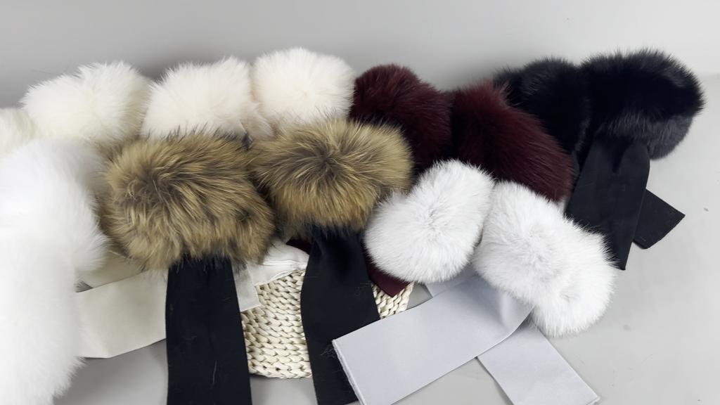 Fox Fur Cuff Arm Warmer Lady Bracelet Real Fur Wristband Glove High Quality Fox fur Cuffs Hot Sale Wrist Warmer