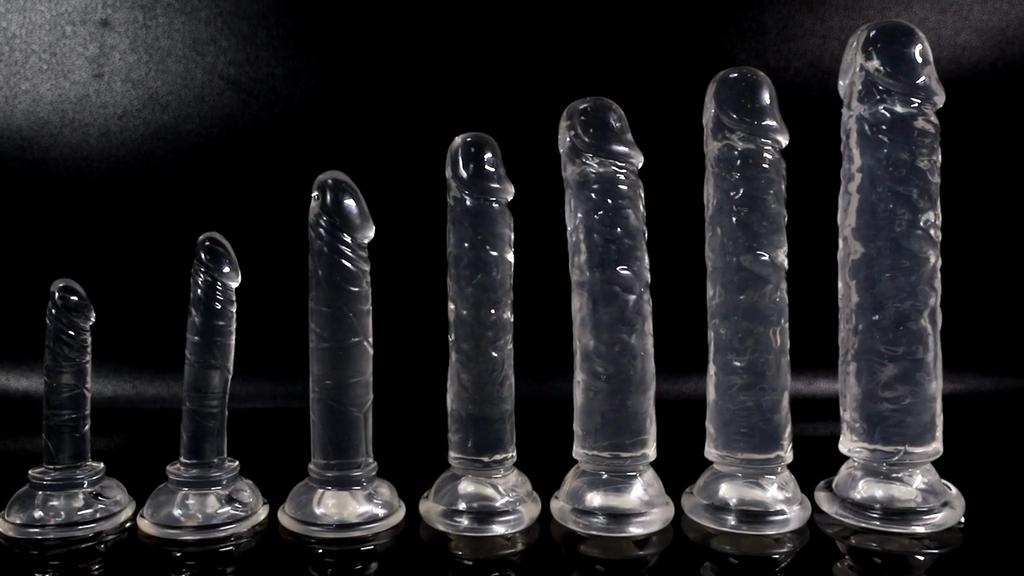 Transparent Glass Dildo, Realistic Penis for Women, Automatic Masturbator Sex Toy, Adult Erotic Product