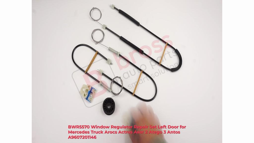 BWR5570 Kit Riparazione Alzacristallo Porta Sinistra per Camion Mercedes Arocs Actros Axor 2 Atego 3 Antos A9607201146