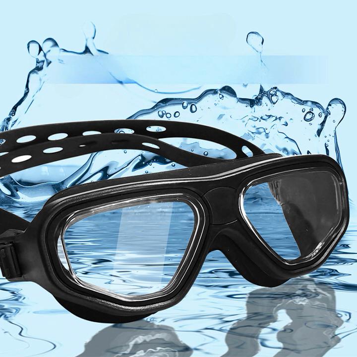 Gafas de natación para adultos, antivaho para hombres y mujeres, gafas de natación profesionales de montura grande transparentes de alta definición, gafas de buceo