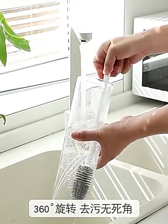 Silikon Tasse Pinsel Tasse Wäscher Glas Reiniger Küche Reinigung Werkzeug Lange Griff Trinken Weinglas Flasche Glas Tasse Reinigung Pinsel