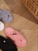 Couple Style Slippers, Lightweight for Home Use. Classic Elegance, Crossed Straps, Fluffy and Soft, Skin Friendly and Warm, One Foot Kick