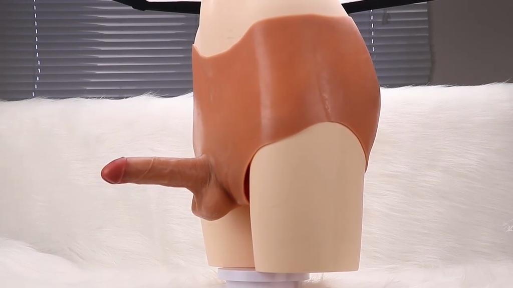 Wearable Double-Head Silicone Dildo Pants, Soft Skin-Like Silicone, Flexible Realistic Design, Comfortable Fit, Premium Collection