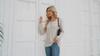 T-shirt Henley Décontracté à Manches Longues avec Boutons en Tissu Doux