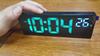 Voice Control Mirror Alarm Clock Digital Temperature Dual Alarm Snooze Desktop Table Clock Night Mode 12/24H LED Clock Watch