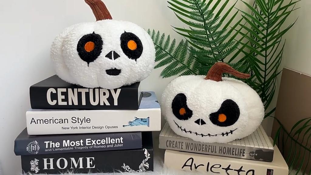 Cuscino di zucca di Halloween, peluche, bambola, ornamento di zucca