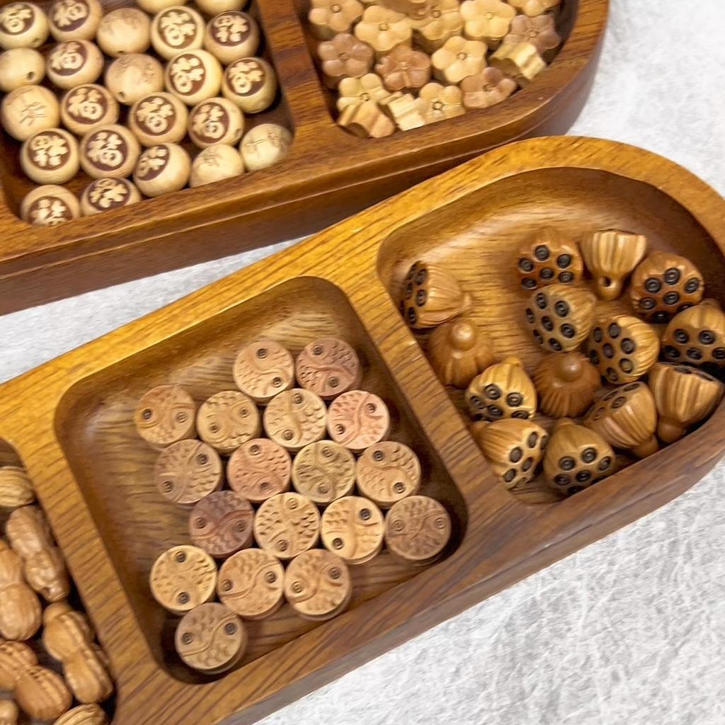 Wooden Beads Interval Scattered Beads For DIY Bracelets Necklaces Jewelry Making