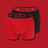 REPLAY Men’s Boxer Briefs, 2-Pack, Cotton, Comfortable Men’s Underwear