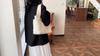 Yogodlns Bolso de mano minimalista de lona para mujer, de gran capacidad, para estudiantes, para ir al trabajo, bolso de hombro, bolsos portátiles