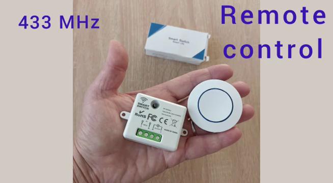 Bezprzewodowy przełącznik zdalnego sterowania RF 433MHz AC 110V 220V 10A przekaźnik odbiornik i okrągły przycisk nadajnik do włączania/wyłączania światła lampy wentylatora