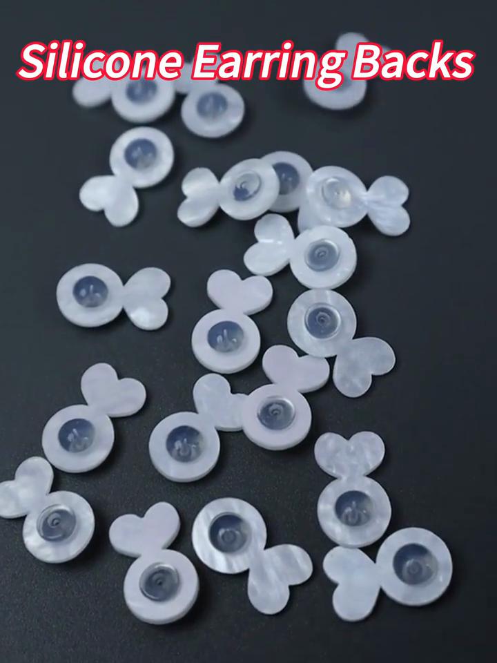 Silicone Ear Post Backs for Heavy Earrings: Invisible Support Pads for Non-Dropping Earlobes - Safe Ear Jewelry Lifters for Studs and Pendants