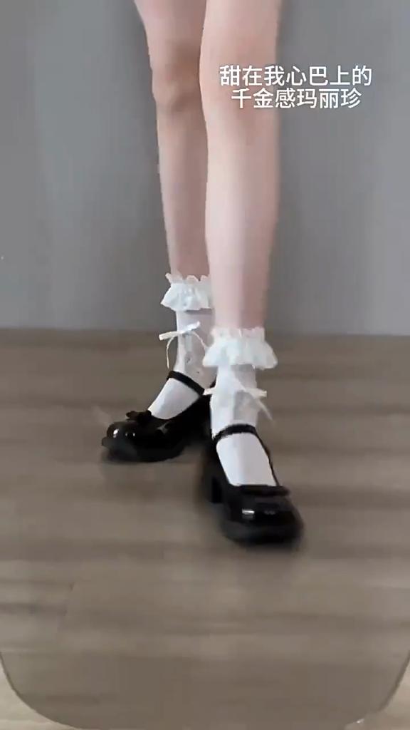 Women’s Platform Mary Jane Shoes, Bowknot Cute Japanese Style Shoes, Chunky Sole Princess Dress Shoes