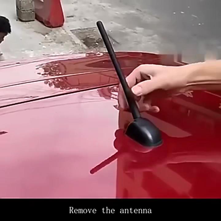Newest Car Carbon Fiber Antennas Auto Radio Aerials Shark Fin Antenna Roof AM/FM Signal Aerila Universally