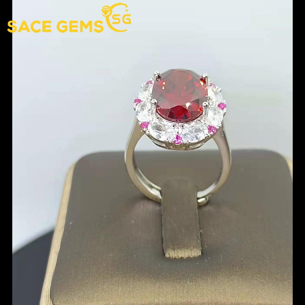 Sace Gems Vintage Luxury Zircon Ring Ladies Jewelry Wedding Promise Party Gift