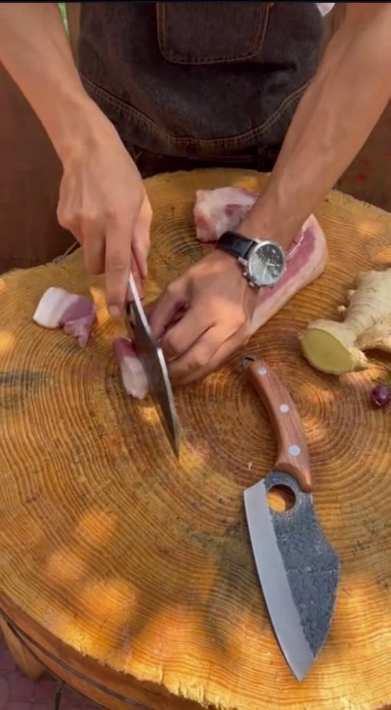 5CR15Mov Steel Boning Knife Fixed Blade Meat Butcher Cleaver Household Kitchen Knife Hand Tool for Household