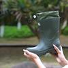 Herren- und Damen-Regenstiefel Outdoor-Freizeit Einfache Zurückhaltung Mundschuhe Wasserdicht Rutschfest Regenstiefel Regentag Arbeitsstiefel