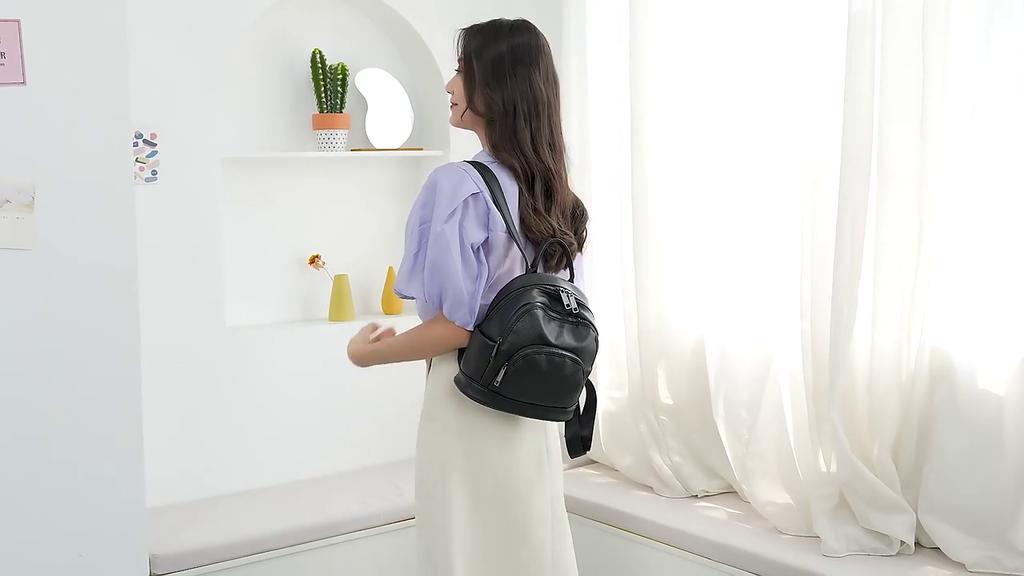 Fashion Women Backpack School Bags for Teenage Girls Schoolbag Backbag High Quality PU Leather Shoulder Bag Students Handbag Book Bag