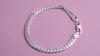 Bracciale 6mm 18/19/20cm Catena laterale piatta Gioielli da sposa in argento sterling 925