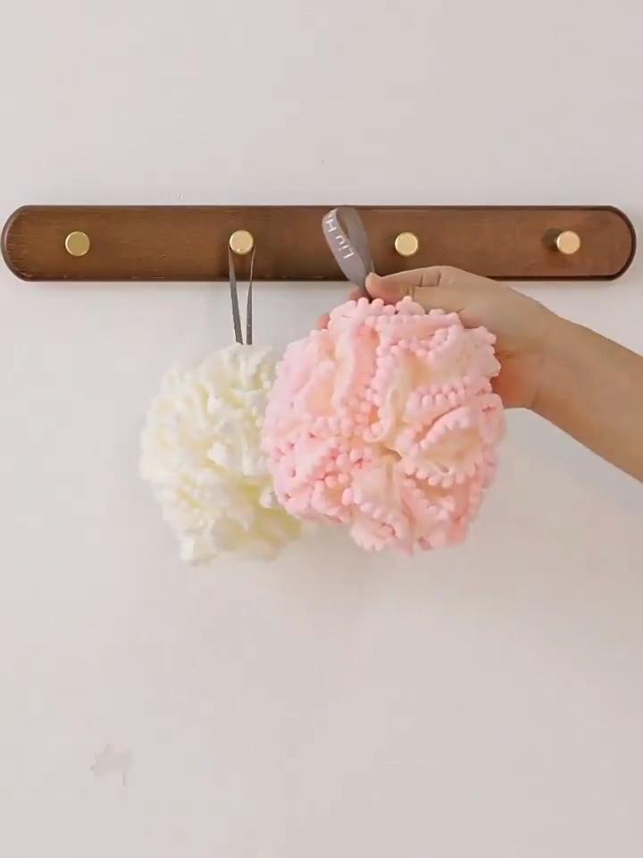 Large Exfoliating Bath Ball Soft Bath Flower for Adults Universal Shower Wash Puff and Scrubber