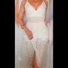 Plážové šaty Hollow Out Krajka Letní Dlouhé šaty Šortky s výstřihem do V Playsuit na pláž