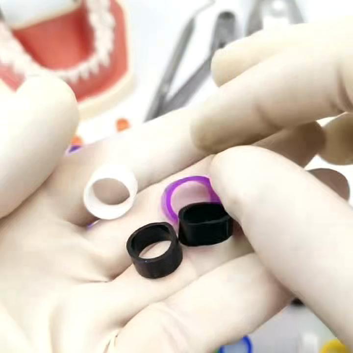 Autoklaverbar dental Universal Silikon Färgkod Ring Färgglada ringar för handstycke eller verktyg (Dia.7mm/5mm)