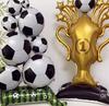 4D Staande Voetbal- & Rugbyballonnen, Trofee Voetbalballonnen Stapel, Ideaal voor Verjaardagsfeest Decoraties, Sport Thema Feestartikelen & Cadeaus