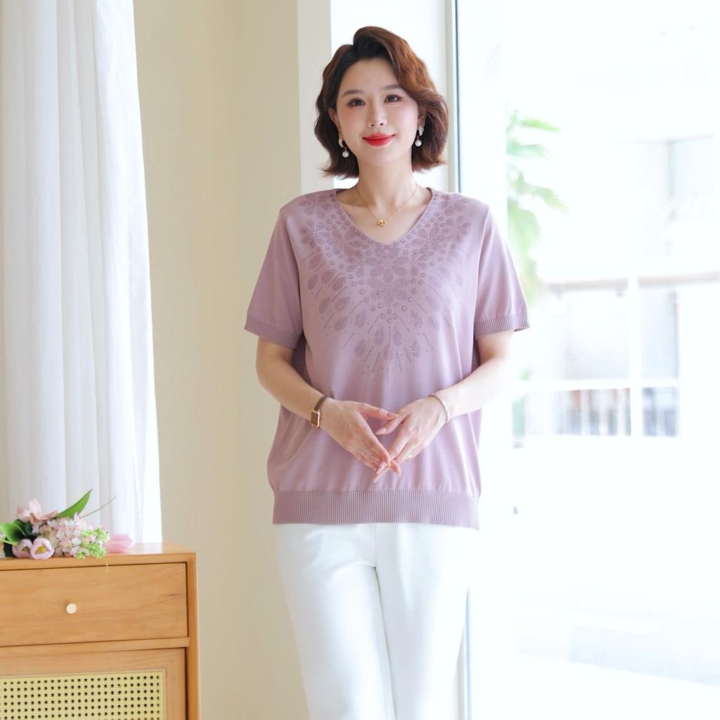 Taglie Forti 3XL-7XL Camicette Estive Oversize Top da Donna Eleganti Larghi Vintage Casual Camicie